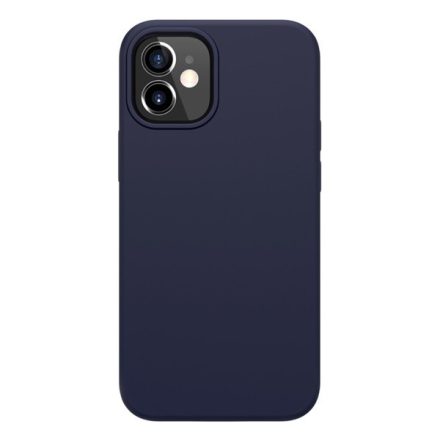 NILLKIN FLEX PURE szilikon telefonvédő (ultravékony, környezetbarát, mikrofiber plüss belső, matt) SÖTÉTKÉK [Apple iPhone 12 mini]