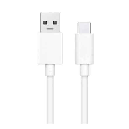 OPPO adatkábel és töltő (USB - Type-C, gyorstöltés támogatás, 100cm) FEHÉR (4813277)