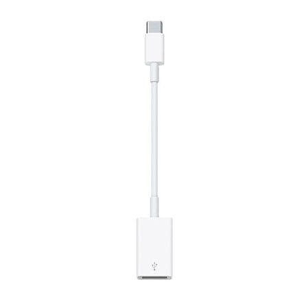 APPLE adapter kábel (USB - Type-C, 12cm) FEHÉR (MJ1M2ZM/A)