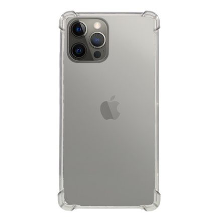 Szilikon telefonvédő (közepesen ütésálló, légpárnás sarok) ÁTLÁTSZÓ [Apple iPhone 12 Pro Max]