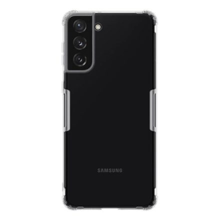 NILLKIN NATURE szilikon telefonvédő (közepesen ütésálló, légpárnás sarok, 0.6 mm, ultravékony) ÁTLÁTSZÓ [Samsung Galaxy S21 Plus ...