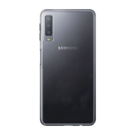 Műanyag telefonvédő (gumírozott) ÁTLÁTSZÓ [Samsung Galaxy A7 (2018) SM-A750F]