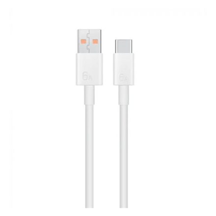 HUAWEI adatkábel és töltő (USB - Type-C, 66W, gyorstöltés támogatás, 100cm) FEHÉR (LX04072043)