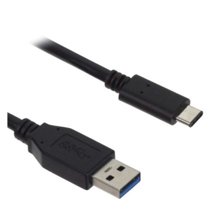 Adatkábel és töltő (USB - Type-C, 100cm) FEKETE (CA-232CD)