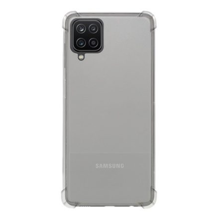 Szilikon telefonvédő (közepesen ütésálló, légpárnás sarok) ÁTLÁTSZÓ [Samsung Galaxy A12 (SM-A125F / SM-A127F)]