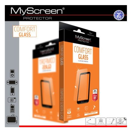 MYSCREEN COMFORT GLASS képernyővédő üveg (extra karcálló, ütésálló, 0.33mm, 9H) ÁTLÁTSZÓ [Samsung Galaxy Grand Prime 2015 (SM-G531F)]