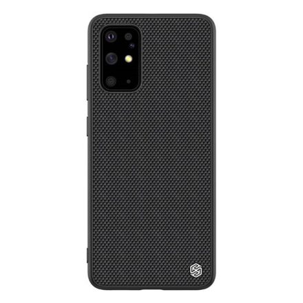 NILLKIN TEXTURED műanyag telefonvédő (érdes felület, közepesen ütésálló, szilikon keret, 3D minta) FEKETE [Samsung Galaxy S20 Plus 5G ...