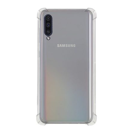 Szilikon telefonvédő (közepesen ütésálló, légpárnás sarok, fényes) ÁTLÁTSZÓ [Samsung Galaxy A50s (SM-A507F)]