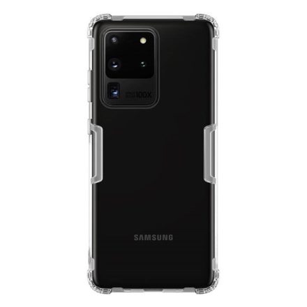 NILLKIN NATURE szilikon telefonvédő (közepesen ütésálló, légpárnás sarok, 0.6 mm, ultravékony) ÁTLÁTSZÓ [Samsung Galaxy S20 Ultra 5G ...