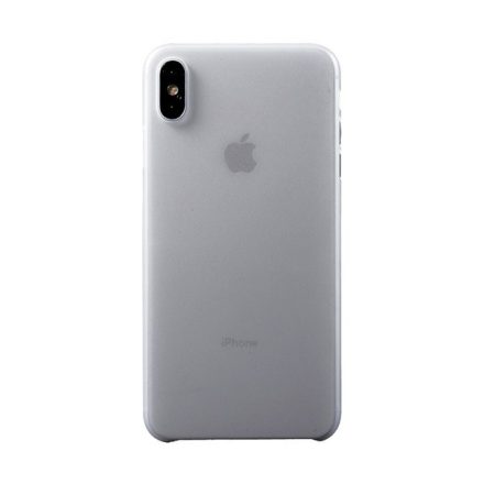 Műanyag telefonvédő (matt, ultravékony) ÁTLÁTSZÓ [Apple iPhone XS Max 6.5]