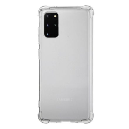 Szilikon telefonvédő (közepesen ütésálló, légpárnás sarok) ÁTLÁTSZÓ [Samsung Galaxy S20 Plus 5G (SM-G986)]