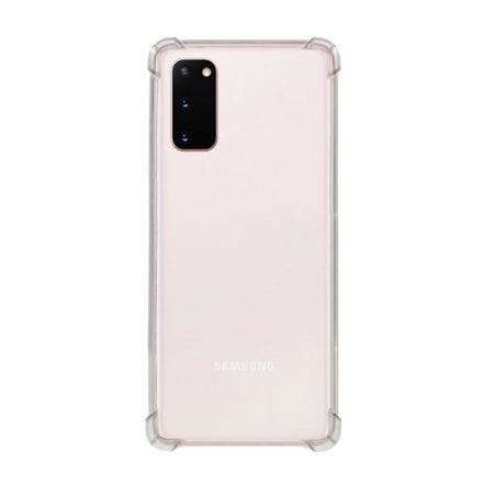 Szilikon telefonvédő (közepesen ütésálló, légpárnás sarok) ÁTLÁTSZÓ [Samsung Galaxy S20 5G (SM-G981U)]