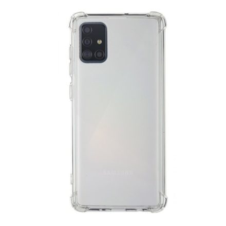 Szilikon telefonvédő (közepesen ütésálló, légpárnás sarok) ÁTLÁTSZÓ [Samsung Galaxy A51 (SM-A515F)]