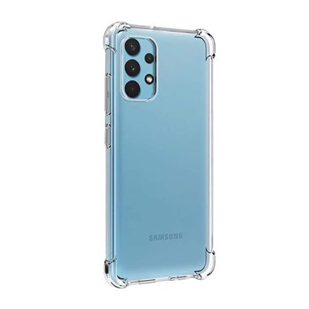 Szilikon telefonvédő (közepesen ütésálló, légpárnás sarok) ÁTLÁTSZÓ [Samsung Galaxy A32 4G (SM-A325)]