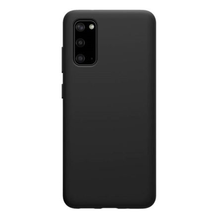 NILLKIN FLEX PURE szilikon telefonvédő (ultravékony, környezetbarát, mikrofiber plüss belső, matt) FEKETE [Samsung Galaxy S20 5G (SM-G981U)]