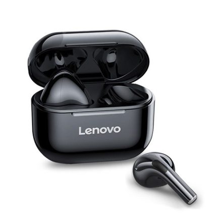 LENOVO LIVEPODS LP40 bluetooth fülhallgató SZTEREO (v5.0, TWS, mikrofon, zajszűrő + töltőtok) FEKETE (LP40_B)