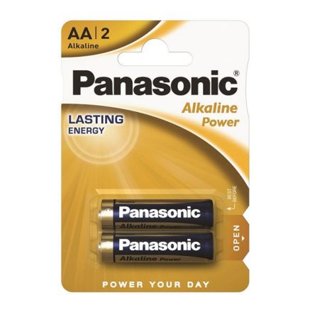 PANASONIC tartós elem (AA, LR6APB, 1.5V, alkáli) 2db /csomag (LR6APB-2BP)