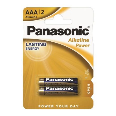 PANASONIC PRO POWER szupertartós elem (AAA, LR03APB, 1.5V, alkáli) 2db /csomag (LR03APB-2BP)