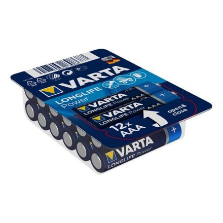 VARTA tartós elem (AAA, LR03, 1.5V, alkáli) 12db / csomag (04903301112)