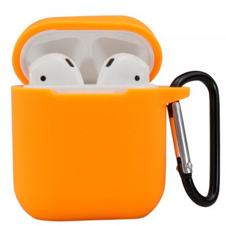 Cellect Airpods 1,2 szilikon tok 2.5mm narancssárga (AIRPODS-CASE2.5-O)