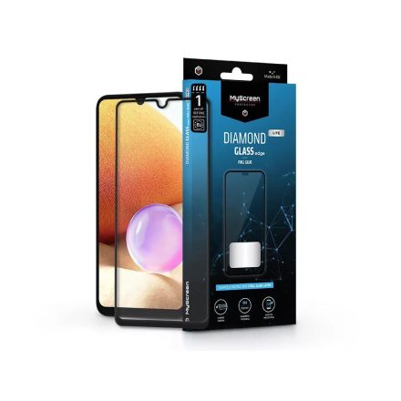 EazyGuard MyScreen Protector Diamond Glass Lite Edge2.5D Full Glue Samsung A315F Galaxy A31/A325F/A32 LTE üveg képernyővédő fólia fekete ...