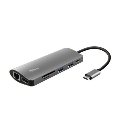 Trust 23775 Dalyx USB-C univerzális notebook dokkoló szürke