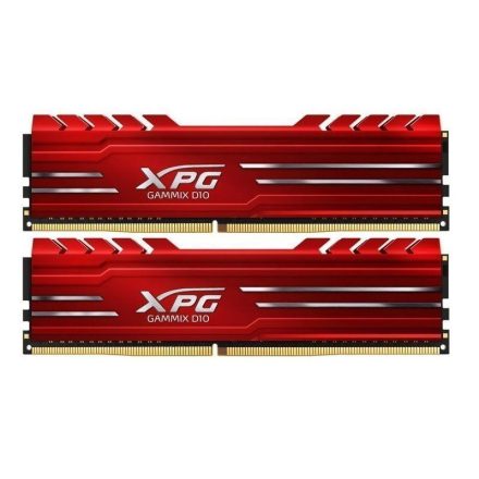 32GB 3200MHz DDR4 RAM ADATA XPG GAMMIX D10 CL16 piros (2x16GB) (AX4U320016G16A-DR10)