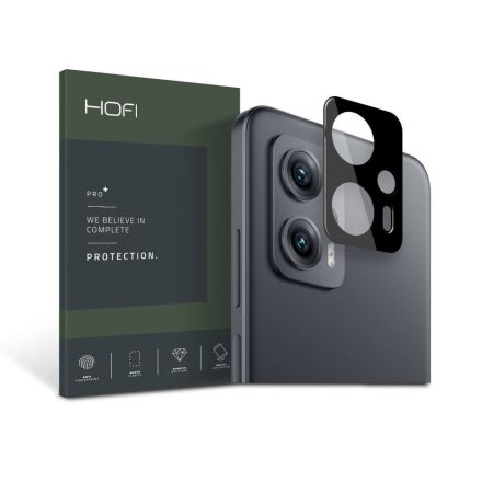 HOFI Pro+ Camera Sytling Xiaomi Poco X4 GT hátsó kameravédő borító fekete (FN0413)