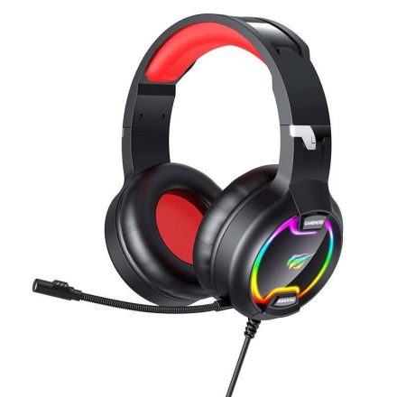 Havit Gamenote H2233D gaming headset fekete-piros