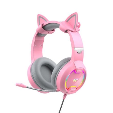Havit Gamenote H2233D gaming headset rózsaszín