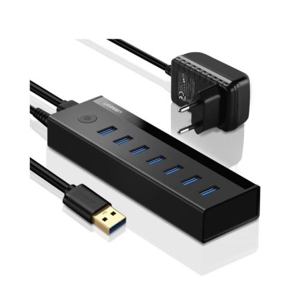 UGREEN US219 7 az 1-ben adapter USB-elosztó 7x USB3.0 szürke