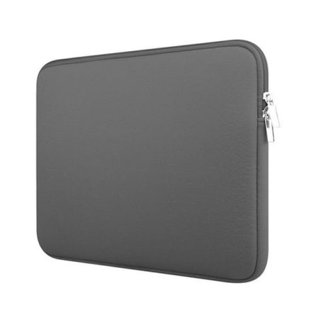 gigapack notebook tok álló, textil, ütésálló belső réteg, cipzáras, univerzális, 11-12" szürke (GP-110217)