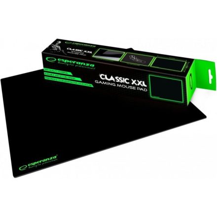 Esperanza Classic XXL Gamer egérpad fekete-zöld (EGP106K)