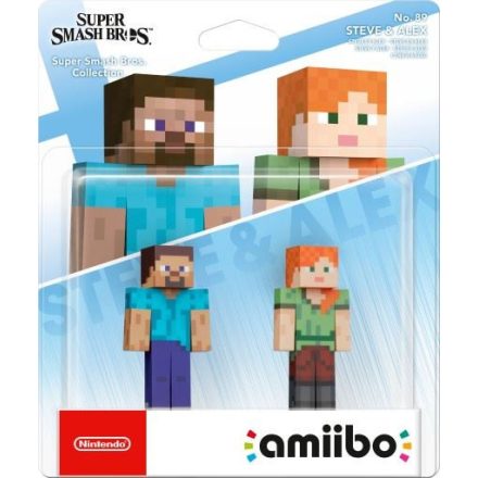 Nintendo amiibo Super Smash Bros "Steve & Alex" figura (NIFA0691)