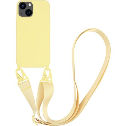 Vivanco Necklace Smartphone-Kette Apple iPhone 13 Mini Hátlap Sárga (NECKCVVIPH2021MYE)