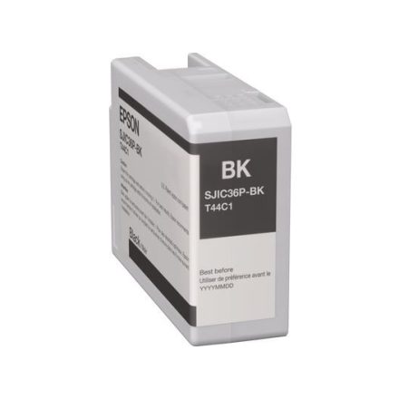 Epson SJIC36P(K) tintapatron ColorWorks C6500/C6000 címkenyomtatóhoz fekete (C13T44C140)