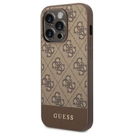 Guess 4G Stripe Collection Apple iPhone 14 Pro tok barna (GUHCP14LG4GLBR)