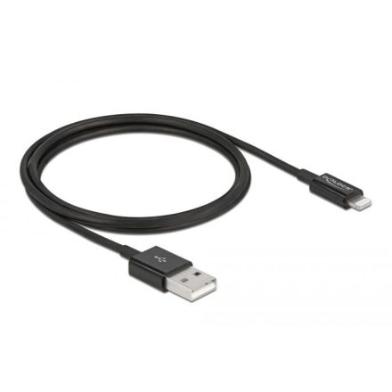 Delock 83002 USB - Lightning adat- és töltőkábel 1m fekete