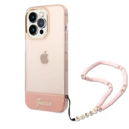 Guess Apple iPhone 14 Pro tok pink (GUHCP14LHGCOHP)