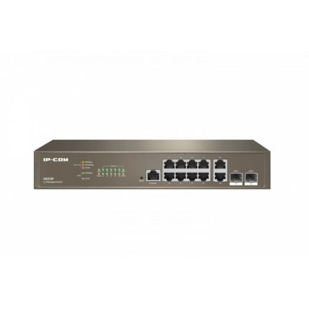 IP-COM 10x 10/100/1000 + 2x SFP vezérelhető switch (G5312F)