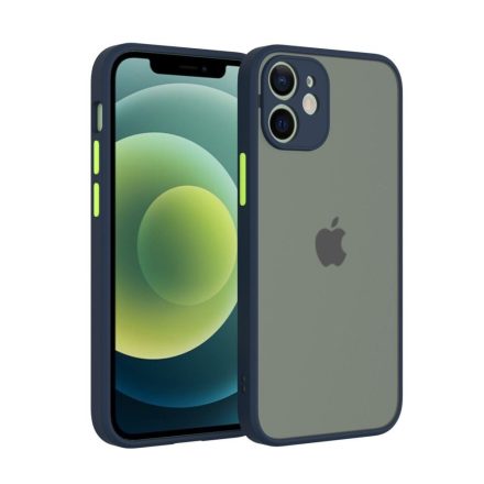 Cellect iPhone SE 2022/2020/8/7 műanyag tok kék zöld (CEL-MATT-IPHSE22-BLG)