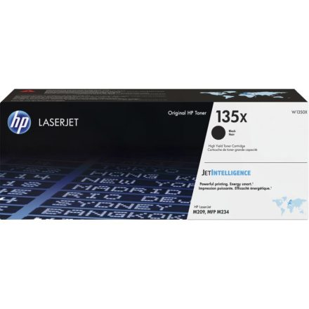 HP 135X nagy kapacitású LaserJet tonerkazetta fekete (W1350X)