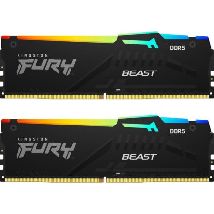 32GB 5600MHz DDR5 RAM Kingston Fury Beast RGB CL36 (2x16GB) (KF556C36BBEAK2-32)