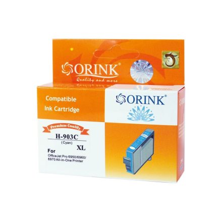 Orink utángyártott HP 903XL/T6M03AE tintapatron ciánkék (HPO903XLCY)