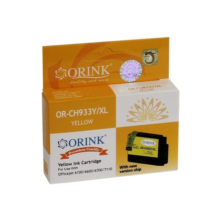 Orink utángyártott HP 933XL/CN056AE tintapatron sárga (HPO933XLYE)