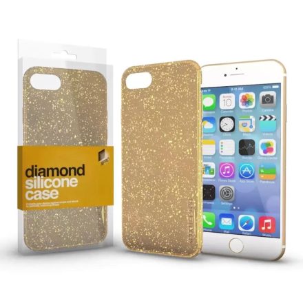 Xpro Diamond Apple iPhone 14 Plus szilikon tok aranyszínű (126776)