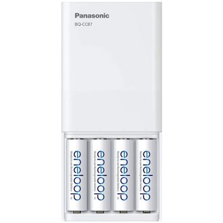 Panasonic Eneloop BQ-CC87USB hordozható AA/AAA akkumulátor töltő USB csatlakozóval