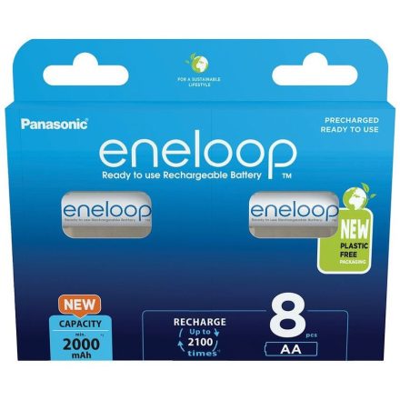 Panasonic Eneloop 1.2V AA 2000mAh akku (8db) (BK-3MCDE/8BE)