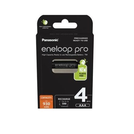 Panasonic Eneloop Pro 1.2V AAA 930mAh akku (4db) (BK4HCDE-4BE-N)