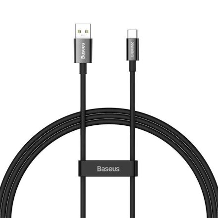 Baseus Superior USB USB-C kábel 65W PD 1m fekete (CAYS000901)